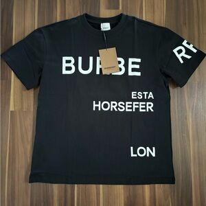 Burberry Black and White Graphic Tee